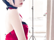 爆机少女喵小吉经典Cos《生化危机》艾达王赤裸诱惑 性感小逼逼待茎插入