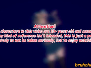 DDLC- Sayori hot strapon fuck with Monika