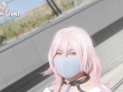 收买星铁三月七帮我深喉口交马上答应了，加上码无套中出也得手了