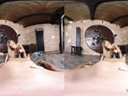 Tattooed Blonde sucking and fucking you in Virtual Reality
