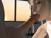 [夜桜字幕组][梅麻呂3D]淫乱巨乳女教師