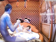 主题酒店偷拍-纹身哥和女友可爱漂亮的女闺蜜偷情,玩了个新花招吊起来操,搞的美女受不了