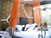 浪漫古风主题宾馆模特级妹子与大鸡巴男开房啪啪啪呻吟娇嫩