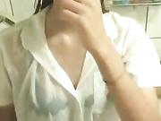 【重金自购】真实 【自拍】素人小美女性感着衣小露(洗澡骑乘玩偶熊)