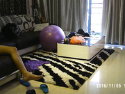 公子哥私人公寓约炮身材高挑前凸后翘大乳头外围女健身球上借力啪再到健身椅上干激情四射很生猛1080P原版