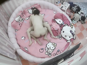 情趣酒店水滴摄像头监控TP考完试出来放松的情侣看她俩玩的样子学问很高深啊