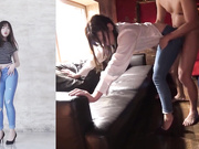 PMV 牛仔翘臀 夏日特辑（1）苏子怡 蒋七七 芽芽郁