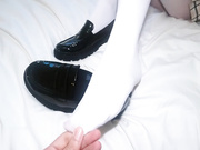 放课后，射在脚上穿上鞋被继续干