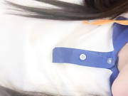 制服妹子泡泡菇闺蜜白色丝袜笔细长腿道具自慰